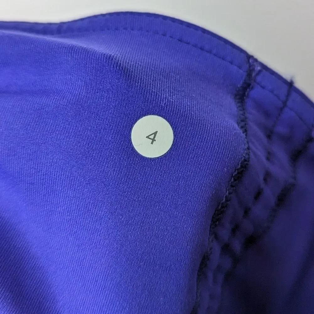 Lululemon Some Like It Hot Crop Leggings Bruised Berry Ruched Workout Athletic